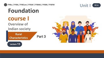 foundation course Fybcom sem 1 | Overview of indian society fc fybcom | Fybaf foundation course