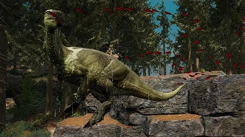 Deinonychus hunts Camptosaurus | Path of Titans