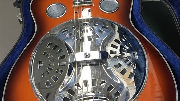 Dobro Style Guitar Cone Swap, Set Up & Tone Comparison