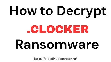 How to Remove CipherLocker (.clocker) ransomware and Decrypt Data | (.clocker) Decryptor | Recovery