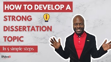 5 Steps to Write a STRONG Research Topic for Dissertation |  Dr. Anthony Robinson Dissertation Coach