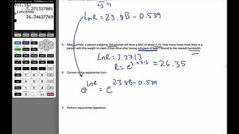 IB MAI HL - 2.09.0 Exponential Models - Linearization