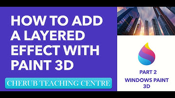HOW TO ADD LAYERED EFFECT USING - WINDOWS PAINT 3D (Tutorial)
