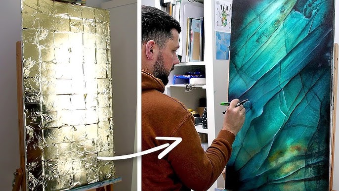 How to Apply Gold Leaf to a Painting — EttaVee