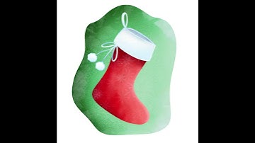 Procreate 5 illustrates tutorials - a Christmas stocking - you can draw this! so easy !