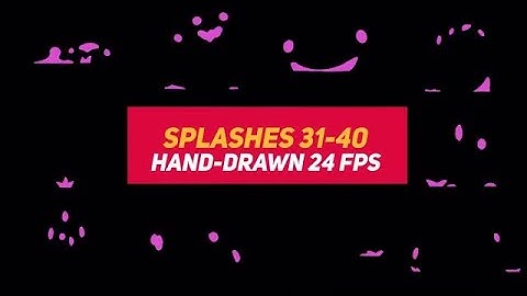 Liquid Elements 2 Splashes 31-40 Stock Motion Graphics