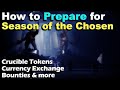 How to Prepare for Next Season (Season 13) - Bounties, Currencies, Tokens, Season Pass - Destiny 2