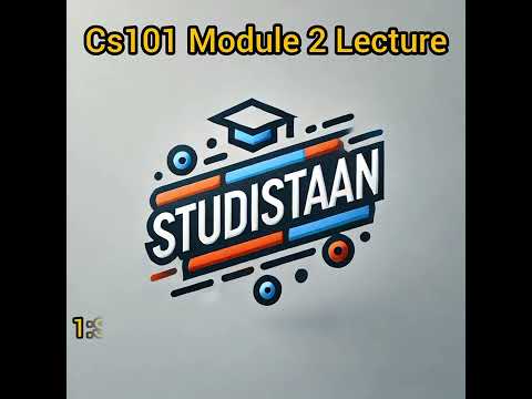 Cs101| Introduction To