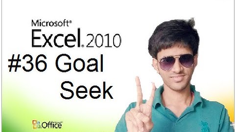 #36 How To Use Goal Seek in MS Excel (Hindi/Urdu) Shubham Jangid