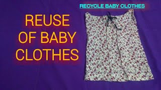 Old baby clothes reuse ideas/recycle baby clothes/how to reuse old baby clothes/1minites diy project