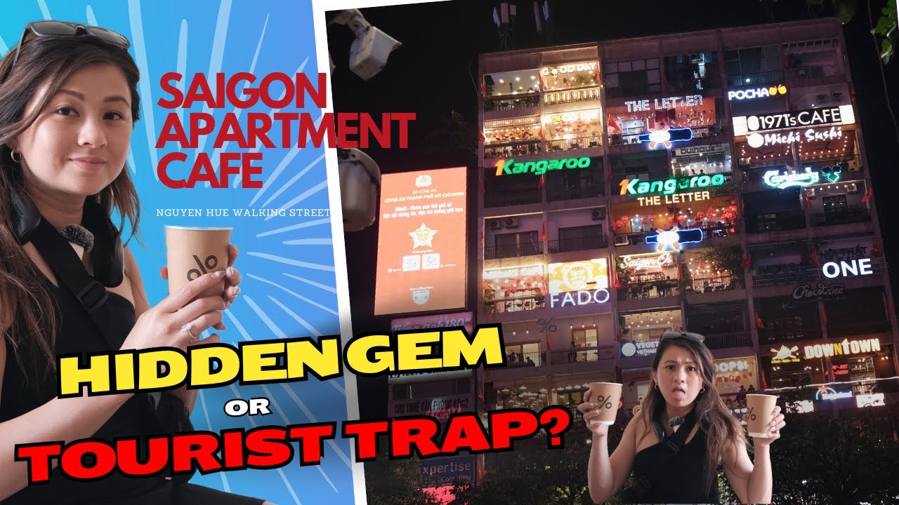 Cafe Apartments на Нгуен-Хюэ | Прогулка в 4K + Виды улиц района 1 в Хошимине [4K]