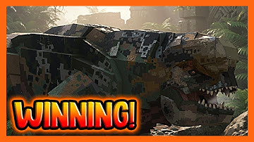 WINNING THE D-REX WORLD BOSS FIGHT! (REBIRTH UPDATE) - Roblox Jurassic Blocky