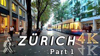 Zürich City Walk Part 1 Top Attractions near Zürich Main Station Switzerland 2025