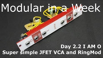 I AM O  VCA/RingMod/Voltage Controlled Gate - DIY Modular in a Week 2.2