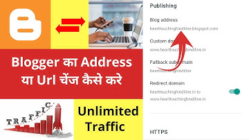 Blogger Ka Address Ya Url Change Kaise Kare | Unlimited Traffic