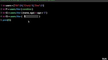 Learn swift: Filter a dictionary