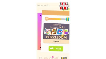 Puzzledom - Colours Advanced Level 1 - 50 - Walkthrough