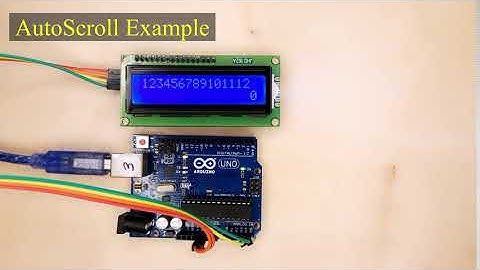 Arduino : I2C CLCD AutoScroll Example