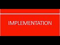 IGCSE ICT THEORY: IMPLEMENTATION, DOCUMENTATION AND EVALUATION