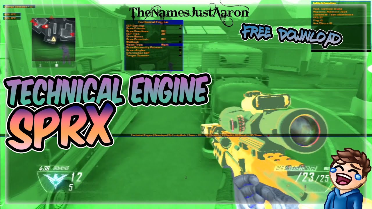 [BO2/1.19] Technical Engine SPRX Menu (Pre-Game, Host, NonHost & More ...