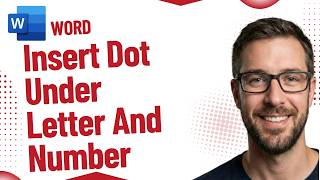 How To Insert A Dot Under Letter And Number In Microsoft Word [2026 Guide] How To Insert A Dot Under Letter And Number In Microsoft Word 2026 Guide