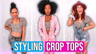 How To Wear Crop Tops 9 Different Ways! (Style 3 Way)
