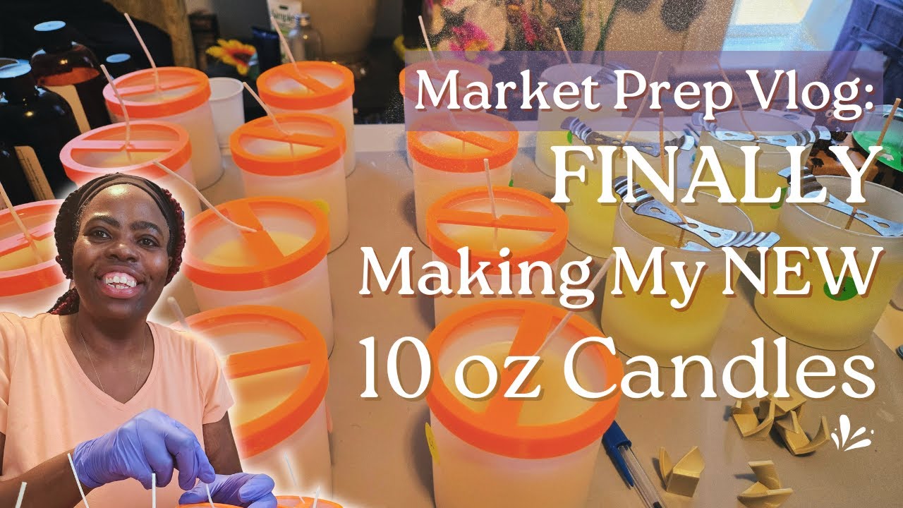 Finally Making My New Candles! Small Biz Prep Vlog - YouTube