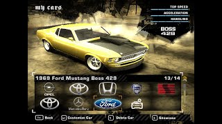 NFS Most Wanted - Kohaku's Ford Mustang Boss 429