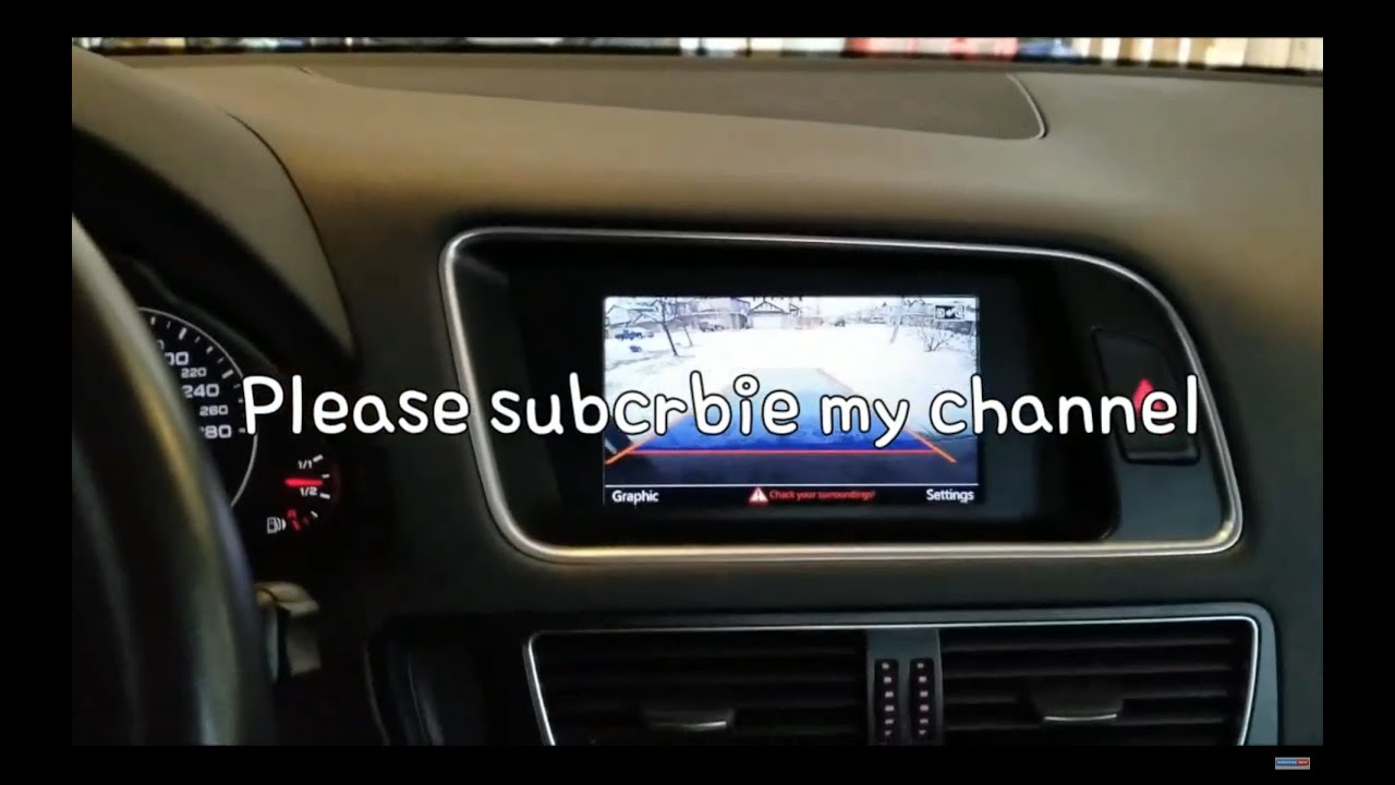 Backup camera install Audi Q5 YouTube