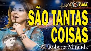 Video thumbnail of "SÃO TANTAS COISAS = ROBERTA MIRANDA - KARAOKÊ"