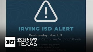 Irving ISD schools without power to close Wednesday