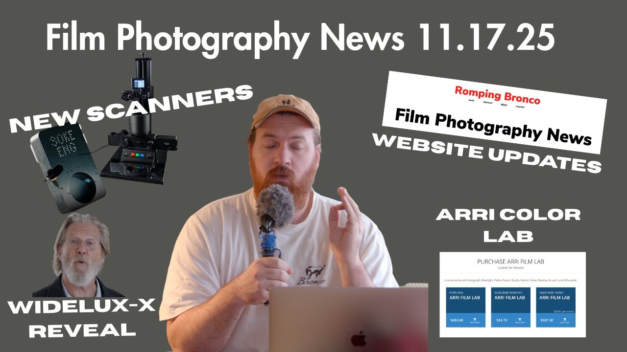 Новости пленочной фотографии 17.11.25: Презентация Widelux, объяснение цветной пленки, продукция ...