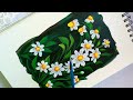 Learn Simple Technique to Paint Daisy Flower | Easy Flower Painting Tutorial