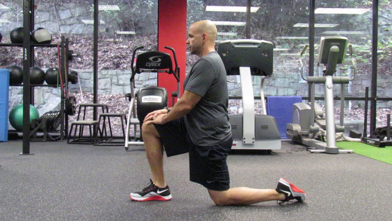 Stretch: Half Kneeling Hip Flexor Stretch - YouTube