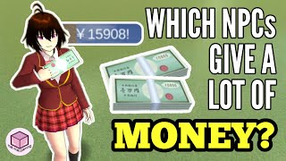 WHICH NPC's GIVE A LOT OF MONEY? Rich Classmate? Let's Find Out! | Sakura School Simulator screenshot 4