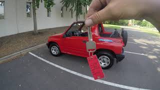 Very Rare 1995 Geo Tracker 5-Speed Manual Convertible SUV walk-around and test-drive