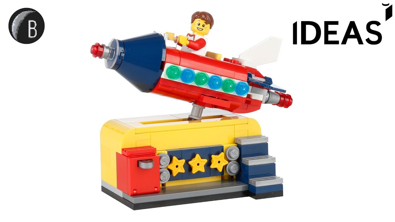 LEGO 40335 - Space Rocket Ride - Ideas - Speed Build Review - YouTube