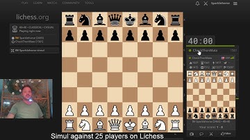 IM William Paschall Sunday simul for 25 players on lichess with live commentary !