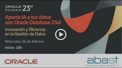 Webinar sobre Aportar IA a tus datos con Oracle Database 23ai