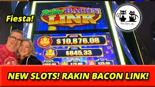 NEWS AGS SLOTS! RAKIN BACON LINK FIESTA & BOO BUCKS PURRANORMAL! #theslotcats