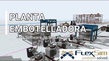 Simulación de Planta Embotelladora con FlexSim