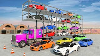 Game vận chuyển xe ô tô/Crazy Car Transport Truck  Offroad Driving /game wfk screenshot 1