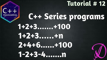 C++ programs to find sum of series using loop | Programming With Danish