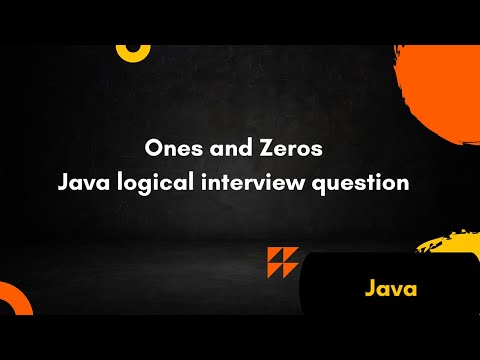 Java logical interview question | Ones and Zeros codewars java solution