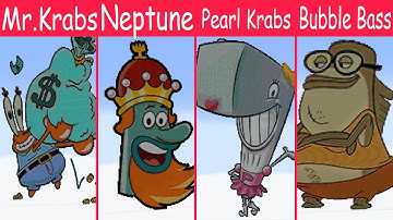 Minecraft NOOB vs PRO vs HACKER SpongeBob Characters part 2