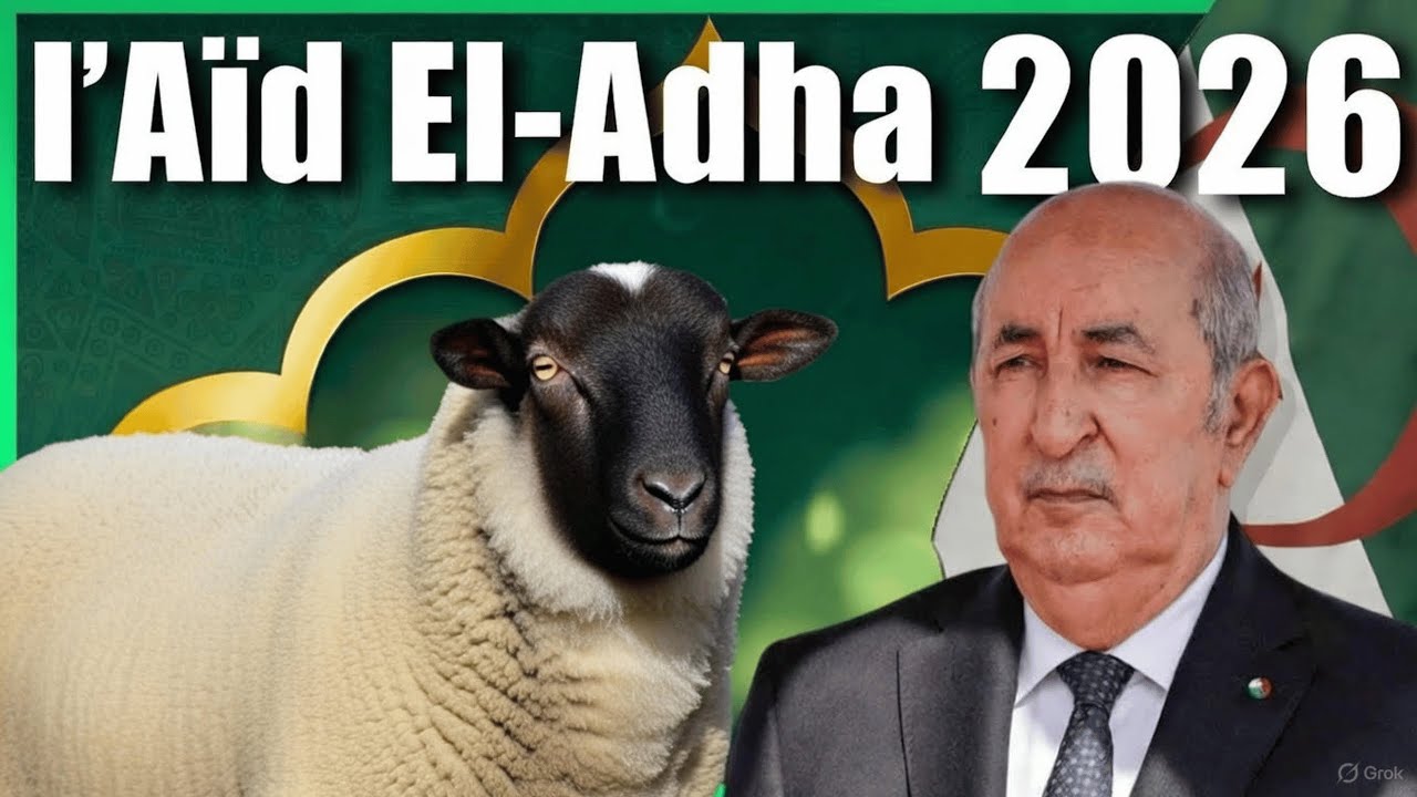 Préparation de l'Aïd el-Hadda 2026 en Algérie : 1 million de moutons confirmés