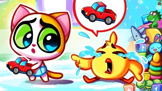 Siblings Play With Toys 😍🧸 Learn Good Habits for Kids 😻 Funny Cartoons by Purr-Purr Stories