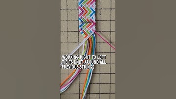 Triangle End Friendship Bracelet Tutorial for Normal Bracelet Patterns