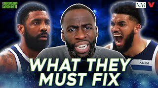 Key fixes in Mavericks-Timberwolves Game 5 for Kyrie Irving & Karl Anthony-Towns | Draymond Green