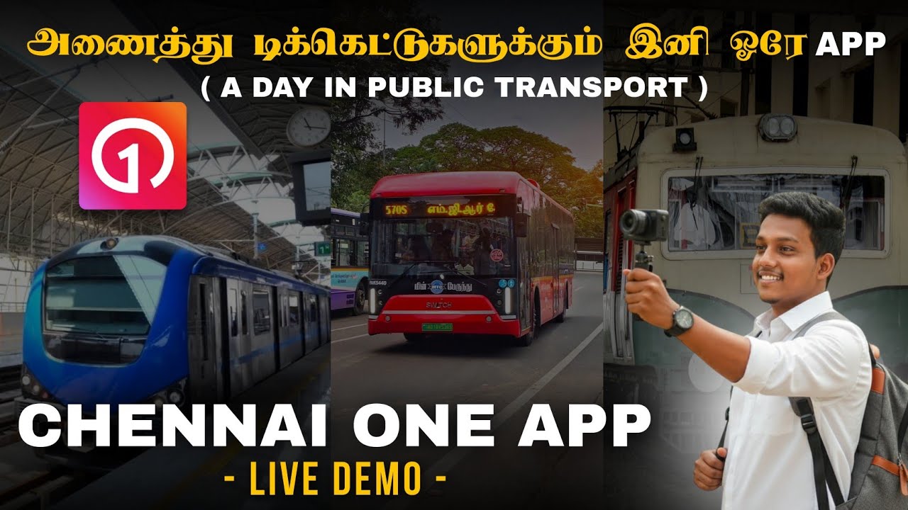 Chennai One App - Live Demo | Ticket Booking for MTC Bus, Metro & Local Train | Halo Bee Tamil